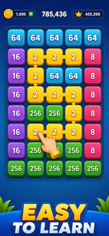 Billion Merge - Numbers Puzzle  Screenshot