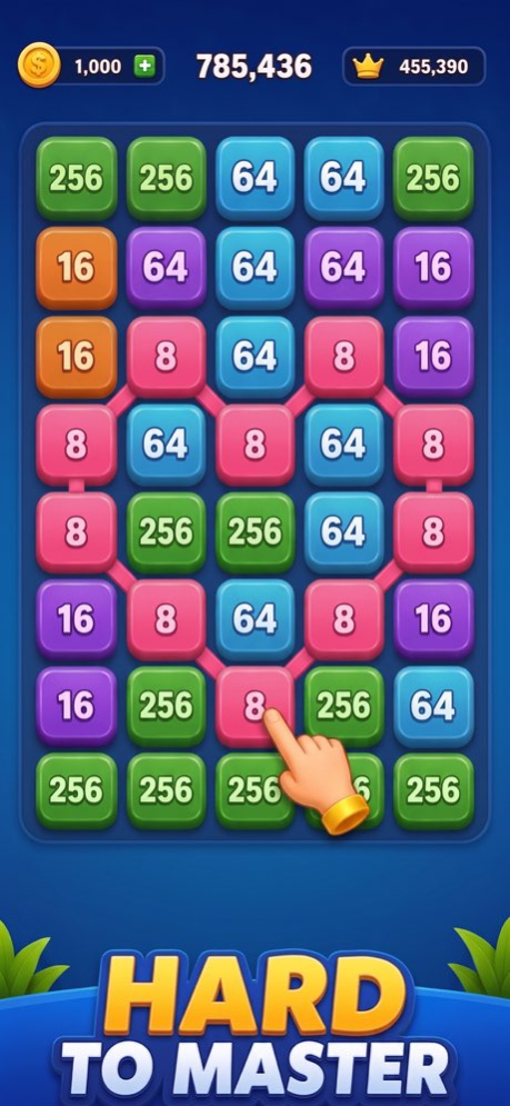 Billion Merge - Numbers Puzzle  Screenshot