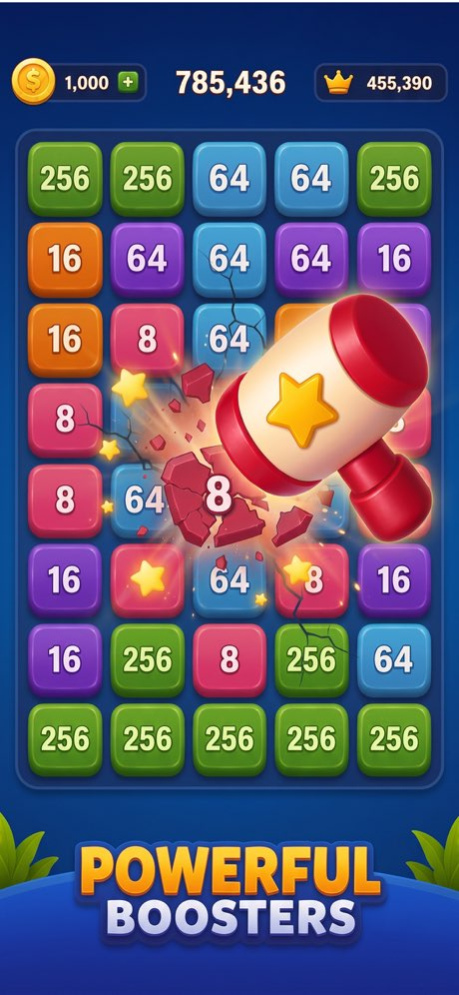 Billion Merge - Numbers Puzzle  Screenshot