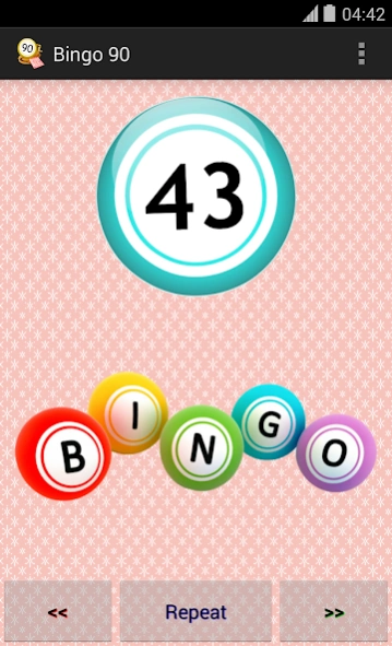 Bingo 90  Screenshot