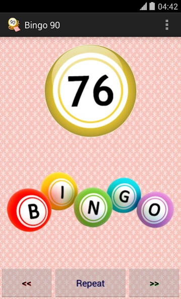 Bingo 90  Screenshot