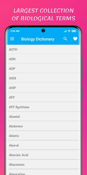 Biology Dictionary: Terms 1.6 Screenshot
