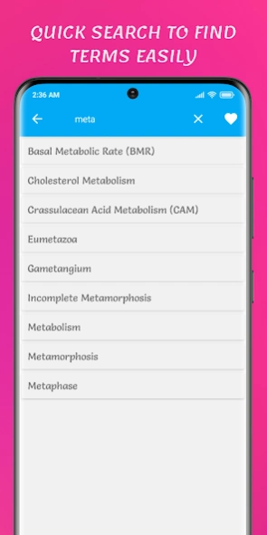 Biology Dictionary: Terms 1.6 Screenshot