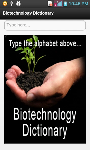 Biotechnology Dictionary  Screenshot