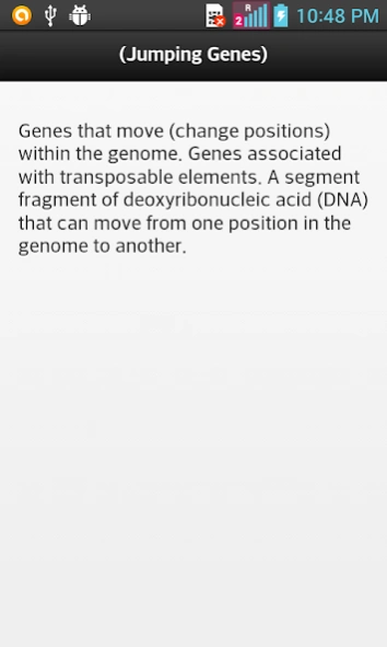 Biotechnology Dictionary  Screenshot