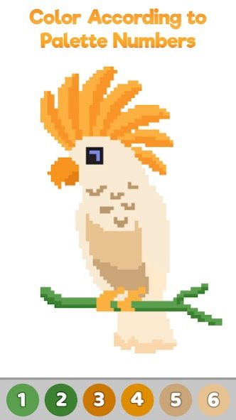 Birds Pixel Art Coloring Book 4.2 Screenshot