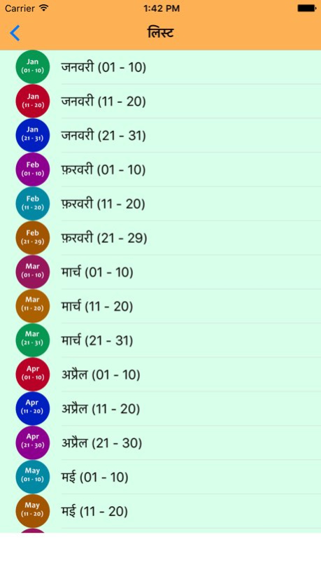 Birth Date Predictions  Screenshot