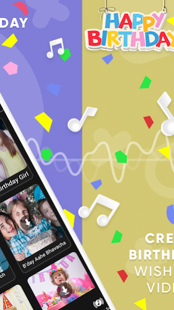 Birthday Bit - Birthday Song Video Maker with Name 0.0.9 Screenshot