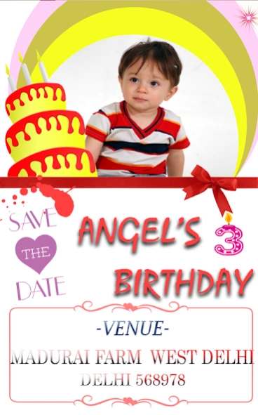 birthday invitation card maker  Screenshot