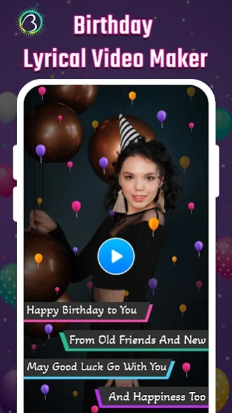Birthday Video Maker with Song 1.33 Screenshot