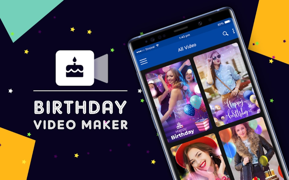Birthday Video Maker 2025 1.18 Screenshot