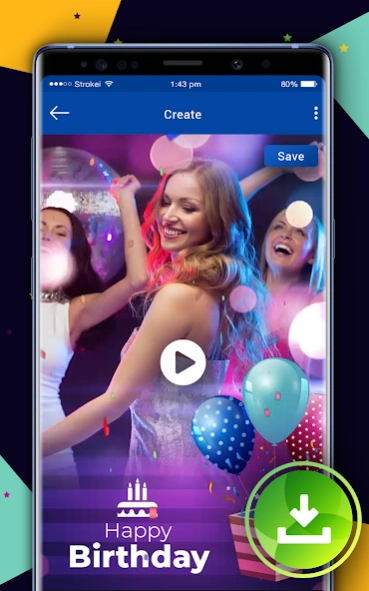 Birthday Video Maker 2025 1.18 Screenshot