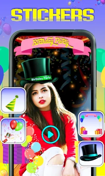 Birthday Videomaker with music  Screenshot
