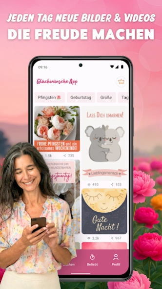 Glückwünsche & Geburtstags App  Screenshot