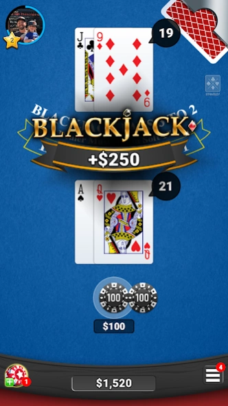 Blackjack 21 Casino Card Game 1.4.9 Screenshot