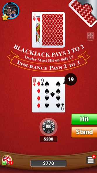 Blackjack 21 Casino Card Game 1.4.9 Screenshot