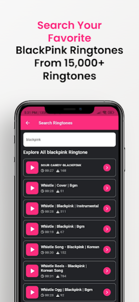BlackPink Ringtones 1.0.0 UI shots 1