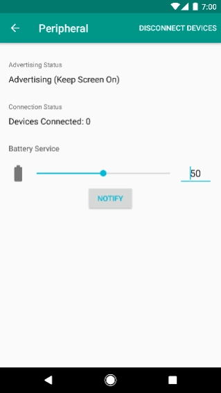 BLE Peripheral Simulator 10.0 Screenshot