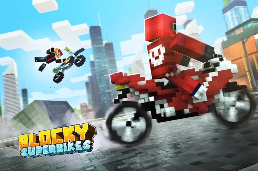 Blocky Superbikes Race Game 2.11.45 Screenshot