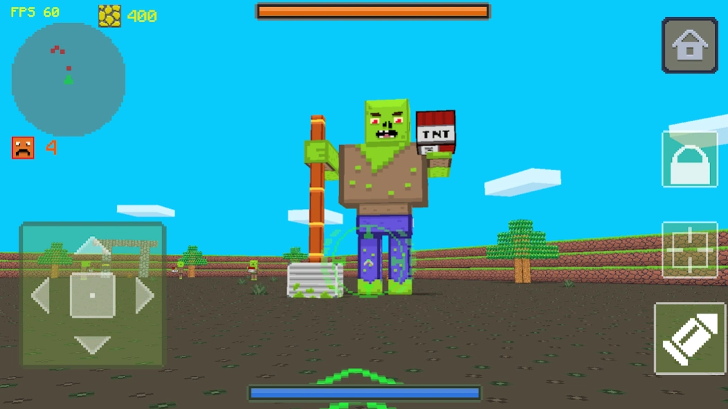Blocky Tank 3D: noob vs zombie 1.0.1.0 Screenshot