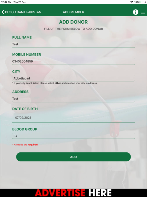 Blood Bank Pakistan 1.9 Screenshot