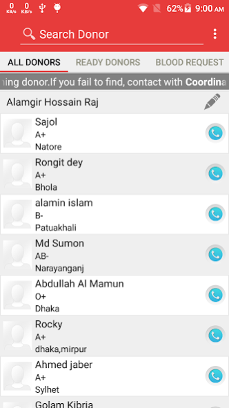 Blood Friend-Find Blood Donors 4.1.2 Screenshot