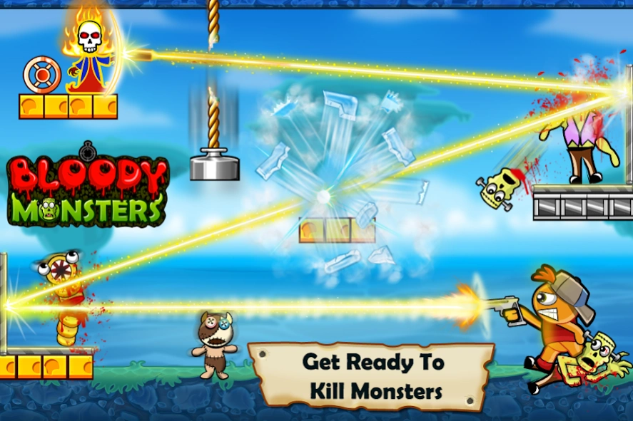 Bloody Monsters: Bouncy Bullet  Screenshot