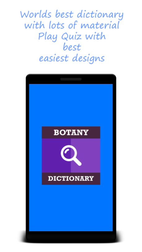 Botany Dictionary & Quiz  Screenshot