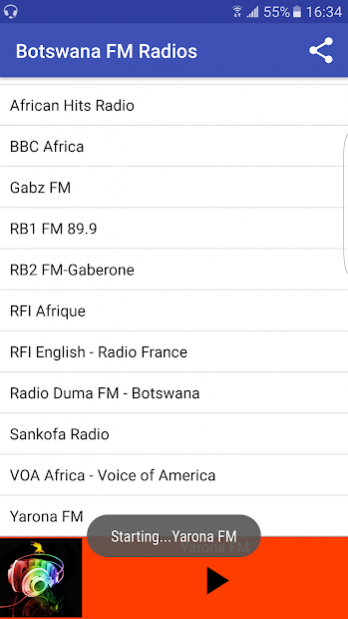 Botswana FM Radios 2.0 Screenshot