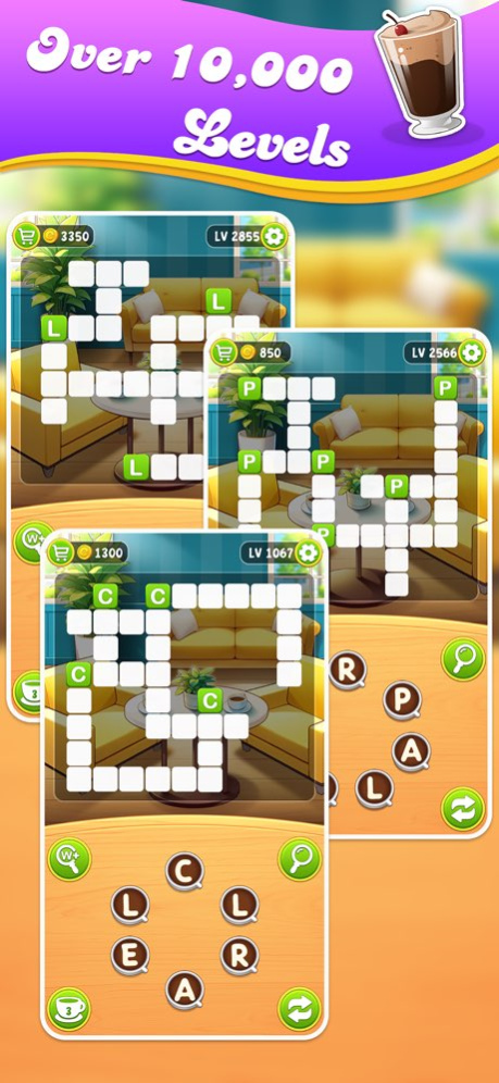 WordCoffee: Relaxing Crossword 2.11.2 Screenshot