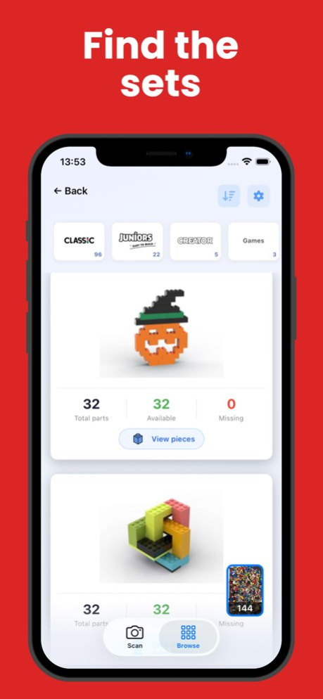 Brick Scanner - Detect & Build 1.5.2 Screenshot