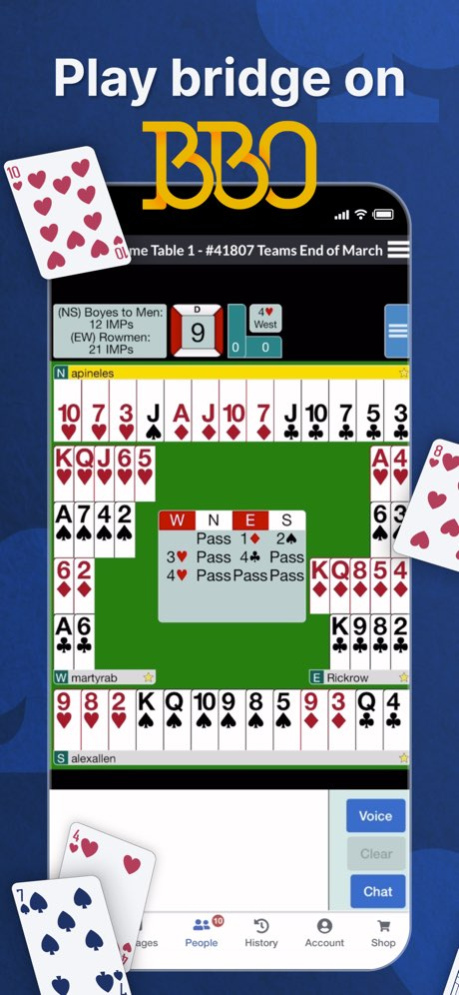 Bridge Base Online - BBO 6.62 Screenshot