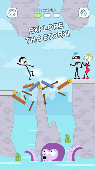 Bridge Stickman - Love Rescue 1.1.2 Screenshot