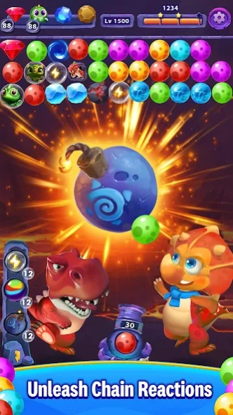 Bubble Dino: Bubble Shooter 2.4.6 Screenshot