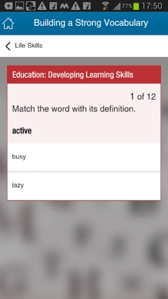 Building a Strong Vocabulary  Screenshot