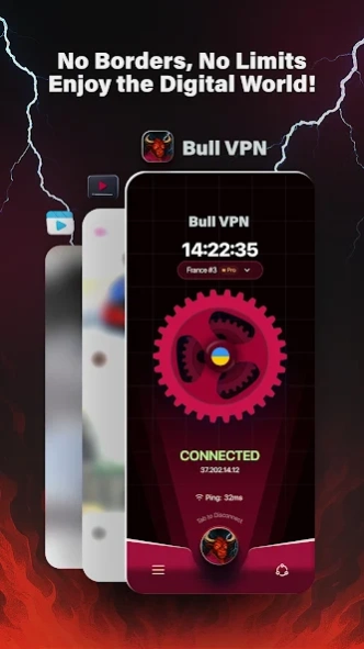 Bull VPN, Fast & Unlimited 4.0 Screenshot