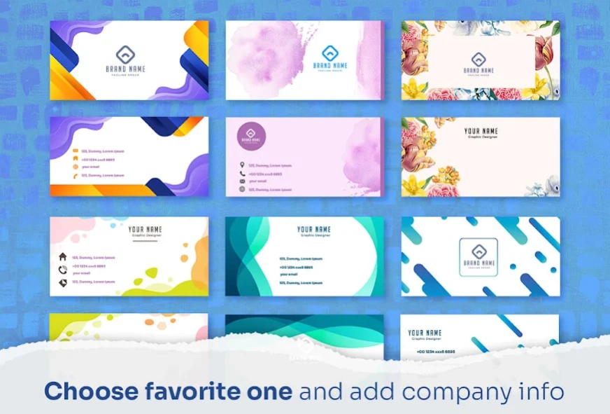 Business Cards Photo Maker 1.0 Screenshot