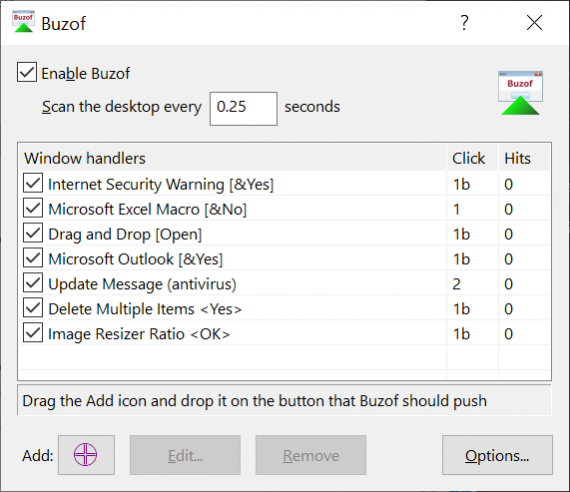 Buzof 4.31 Screenshot