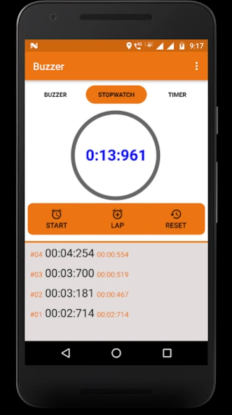 Buzzer, Stopwatch & Timer 1.2 Screenshot