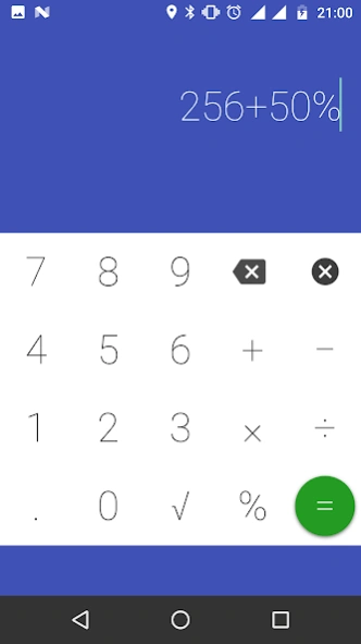 Calculator with percentage 1.8 Screenshot