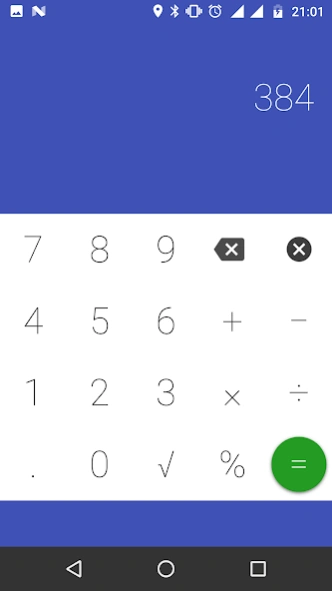 Calculator with percentage 1.8 Screenshot