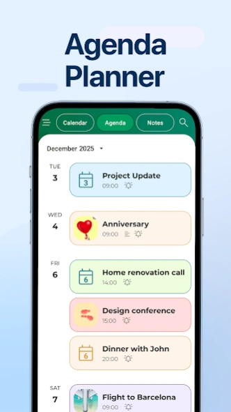 Calendar - Agenda Planner 2.9 Screenshot