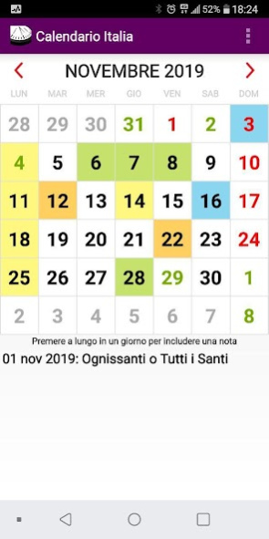 Calendario Giorni Festivi 2023 4.0 Screenshot