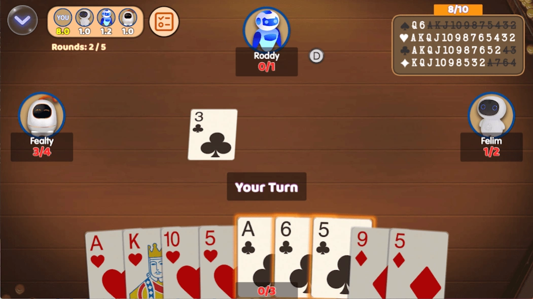 Callbreak Offline : Tash Game 1.2.0 Screenshot