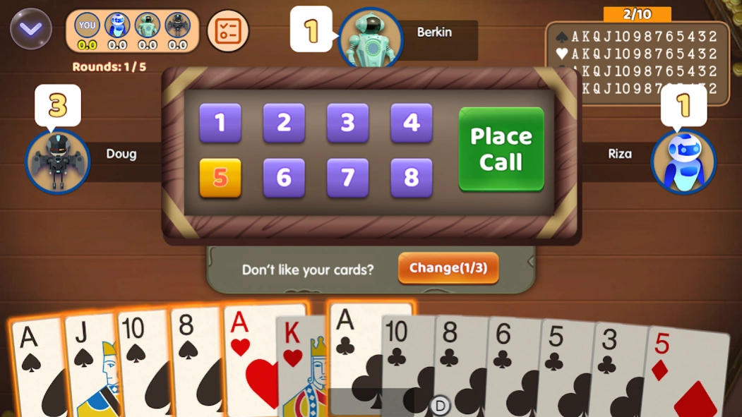 Callbreak Offline : Tash Game 1.2.0 Screenshot