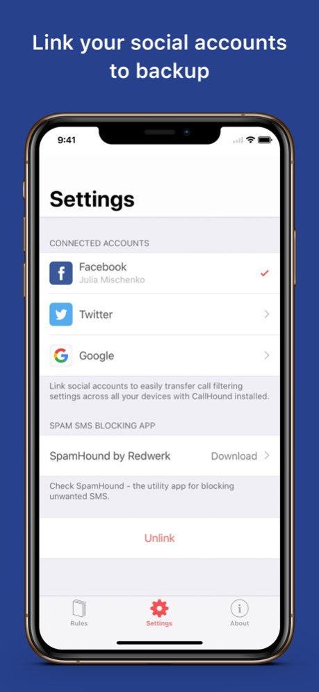CallHound Unwanted Calls Block 2.2.1 Screenshot