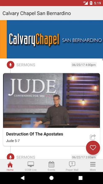 Calvary Chapel San Bernardino 4.29.10 Screenshot