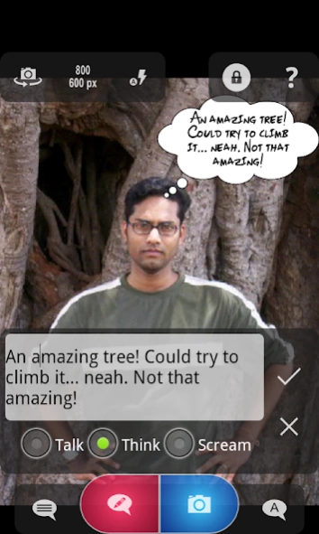 Cam Talks:Speech Bubble Camera 1.3.1 Screenshot