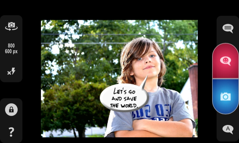 Cam Talks:Speech Bubble Camera 1.3.1 Screenshot