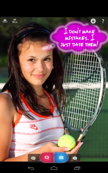 Cam Talks:Speech Bubble Camera 1.3.1 Screenshot